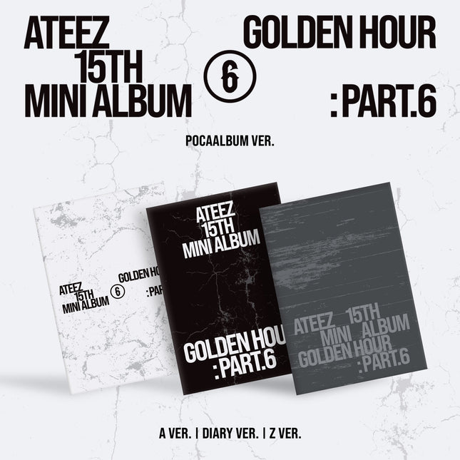 ATEEZ - GOLDEN HOUR : PART.6 15TH MINI ALBUM MAKESTAR GIFT POCAALBUM VER SET - COKODIVE