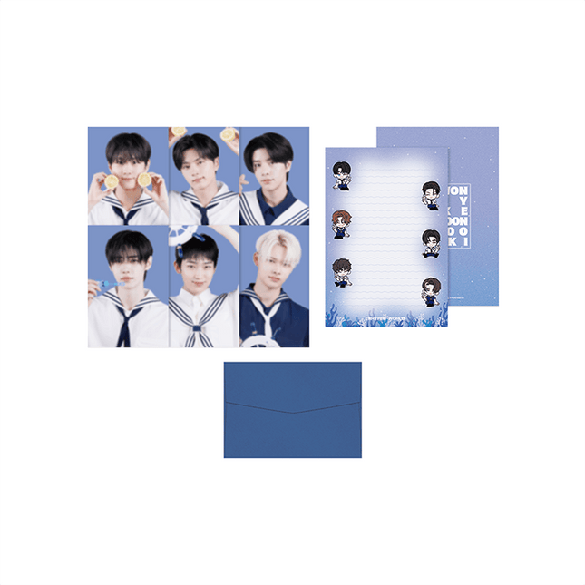 ENHYPEN - SAILOR ENHYPEN WORLD OFFICIAL MD POSTCARD & LETTER SET - COKODIVE