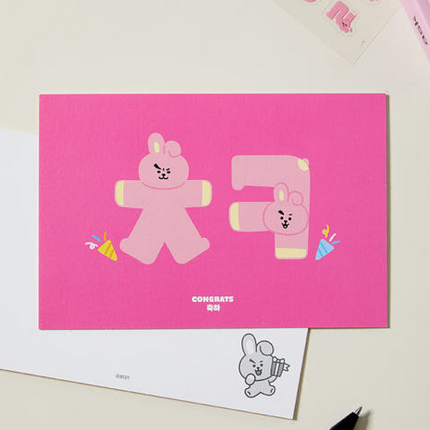 BT21 - SOUVENIR EDITION HANGEUL POSTCARD - COKODIVE