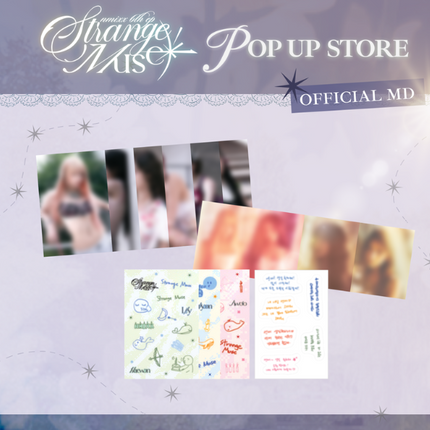 NMIXX - STRANGE MUSE POP UP OFFICIAL MD POSTCARD & STICKER PACK - COKODIVE