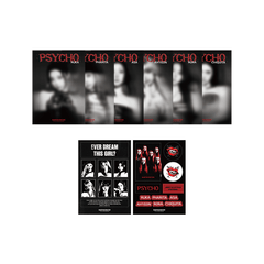 BABYMONSTER - PSYCHO OFFICIAL MD MINI POSTER + STICKER PACK - COKODIVE