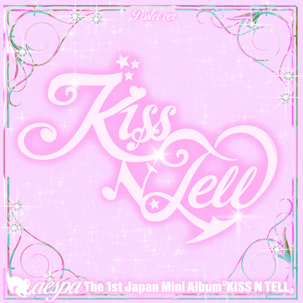 AESPA - KISS N TELL THE 1ST JAPAN MINI ALBUM POSTER VER - COKODIVE