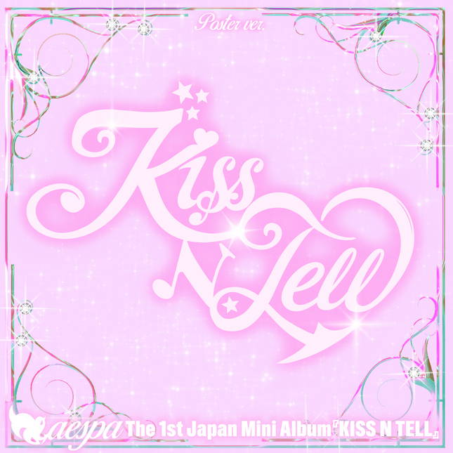 AESPA - KISS N TELL THE 1ST JAPAN MINI ALBUM POSTER VER - COKODIVE