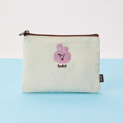 BT21 - TODAY'S FACE FLAT SQUARE POUCH - COKODIVE