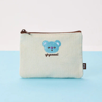 BT21 - TODAY'S FACE FLAT SQUARE POUCH - COKODIVE
