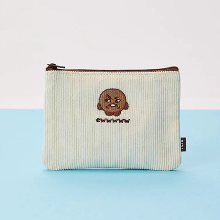 BT21 - TODAY'S FACE FLAT SQUARE POUCH - COKODIVE