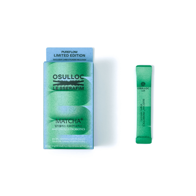 LE SSERAFIM - PUREFLOW PT.1 OSULLOC COLLABORATION OFFICIAL MD MATCHA+PROBIOTICS - COKODIVE
