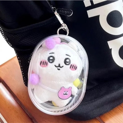 CLEAR PVC POUCH FOR 10CM PLUSH DOLL KEYRING - COKODIVE