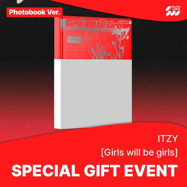 ITZY - GIRLS WILL BE GIRLS ALBUM SOUNDWAVE GIFT PHOTOBOOK VER - COKODIVE