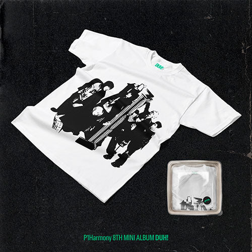 P1HARMONY - DUH! 8TH MINI ALBUM PLAIN WHITE T VER - COKODIVE