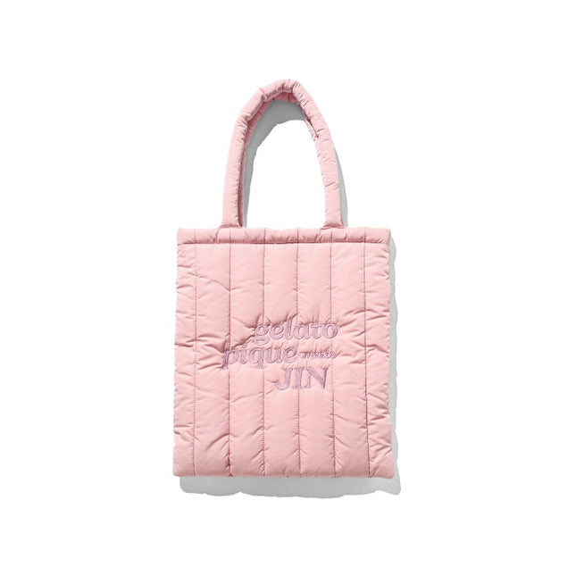 BTS - GELATO PIQUE MEETS JIN OFFICIAL MD QUILTING TOTE BAG (PINK) - COKODIVE