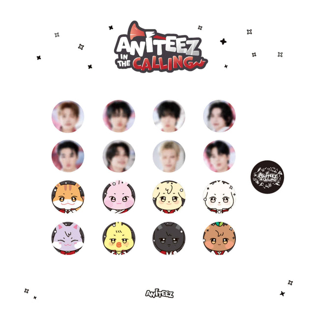 ATEEZ - ANITEEZ IN THE CALLING POP UP OFFICIAL MD CAN BADGE (RANDOM) - COKODIVE