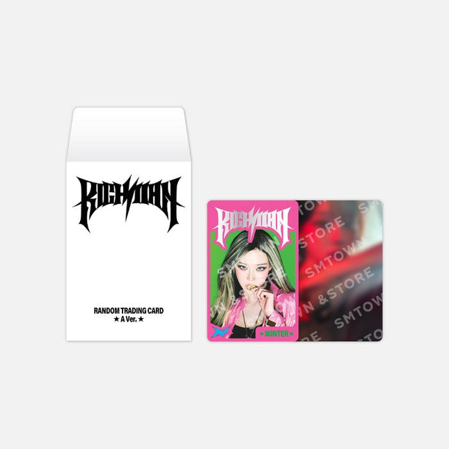 AESPA - RICHMAN POP UP OFFICIAL MD RANDOM TRADING CARD SET A VER - COKODIVE