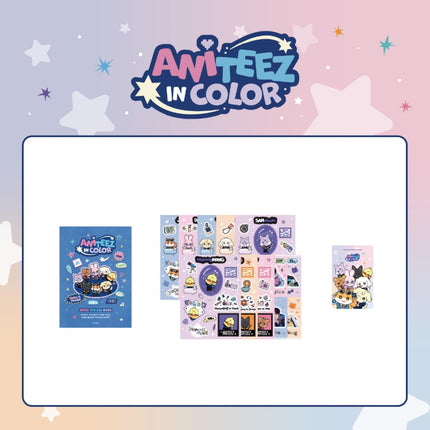 ATEEZ - ANITEEZ IN COLOR POP UP OFFICIAL MD RETRO STICKER BOOK - COKODIVE