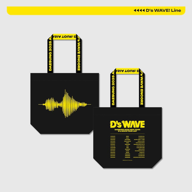 DAESUNG - D'S WAVE 2025 ASIA TOUR ENCORE OFFICIAL MD D'S WAVE! REUSABLE BAG - COKODIVE
