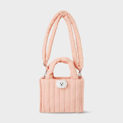 BT21 - QUILTED BAG WITH FACE PLUSH BADGE WINTED EDITION