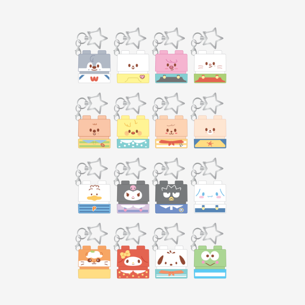 STRAY KIDS - SKZOO X SANRIO CHARACTERS OFFICIAL MD SECRET BLOCK STAMP - COKODIVE