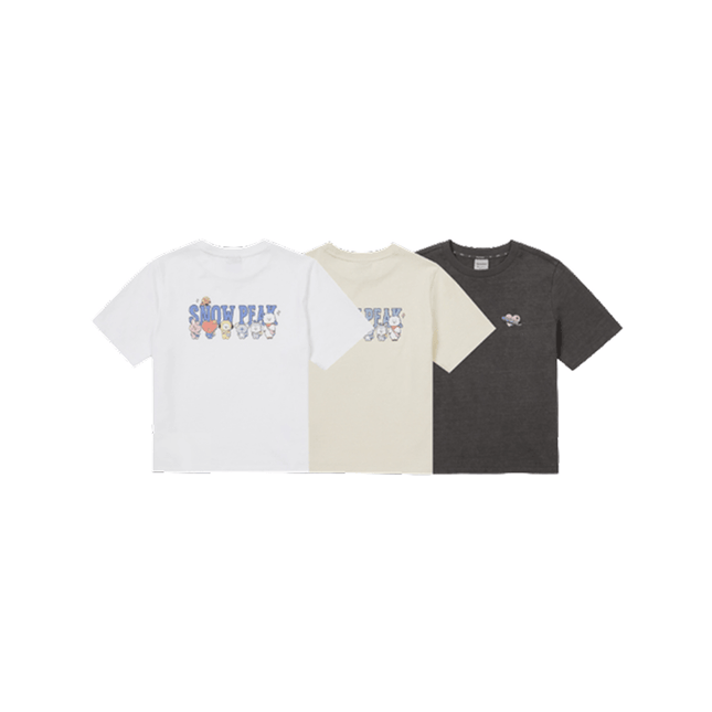 BT21 - SNOWPEAK OFFICIAL MD WOMEN'S SEMI CROP SHORT SLEEVE T-SHIRT - COKODIVE