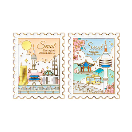 SEOUL SOUVENIR MAGNET PINK&BLUE - COKODIVE