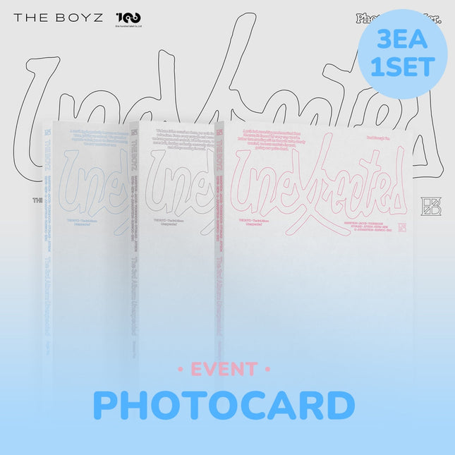 THE BOYZ - UNEXPECTED 3RD ALBUM WITHMUU GIFT PHOTOBOOK VER SET - COKODIVE