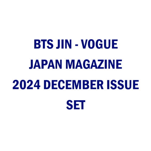 BTS JIN - VOGUE JAPAN MAGAZINE 2024 DECEMBER ISSUE SET - COKODIVE