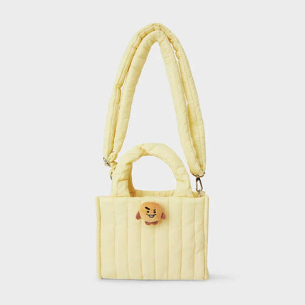 BT21 - QUILTED BAG WITH FACE PLUSH BADGE WINTED EDITION