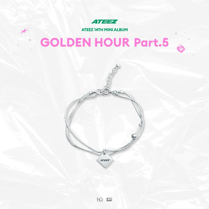 ATEEZ - GOLDEN HOUR : PART.5 POP UP OFFICIAL MD 925 SILVER BRACELET - COKODIVE