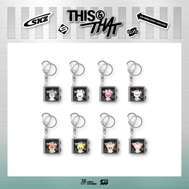 STRAY KIDS - THIS & THAT POP UP OFFICIAL MD SKZOO MIRROR KEYRING - COKODIVE