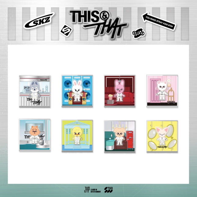 STRAY KIDS - THIS & THAT POP UP OFFICIAL MD SKZOO SPINNING MAGNET - COKODIVE