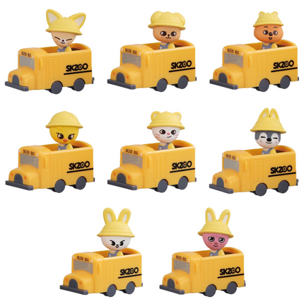 STRAY KIDS - SKZOO JAPAN SCHOOL BUS GACHA 8TYPE FULL SET - COKODIVE