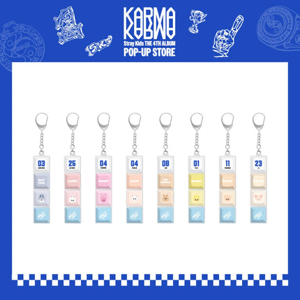 STRAY KIDS - KARMA POP UP STORE OFFICIAL MD SKZOO KEYCAP KEYRING - COKODIVE