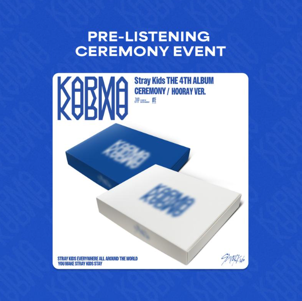 STRAY KIDS - KARMA 4TH ALBUM KARMA SPORTS FANS PRE- LISTENING CEREMONY EVENT GIFT STANDARD RANDOM - COKODIVE