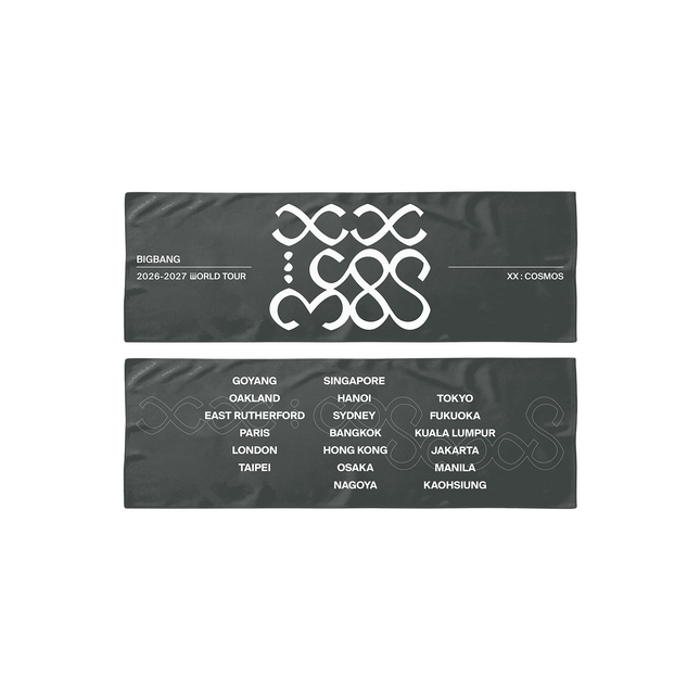 BIGBANG - XX : COSMOS 2026-2027 WORLD TOUR OUTDOOR ESSENTIAL MD SLOGAN TOWEL - COKODIVE