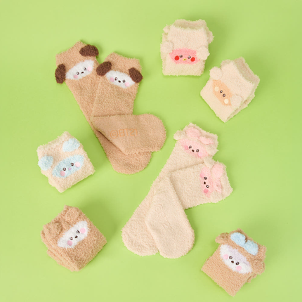 BT21 - FLUFFY NEW YEAR SLEEPING SOCKS - COKODIVE