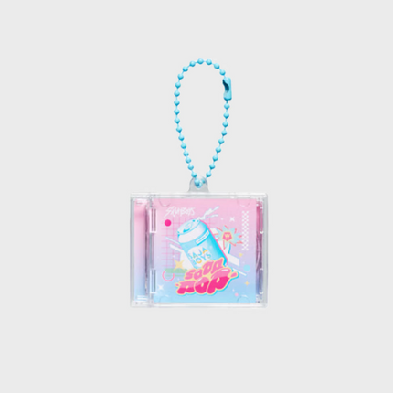 KPOP DEMON HUNTERS - OFFICIAL MD SAJA BOYS SODA POP MINI CD KEYRING - COKODIVE