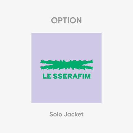 LE SSERAFIM - CRAZY JAPAN 3RD SINGLE ALBUM WEVERSE GIFT SOLO JACKET - COKODIVE