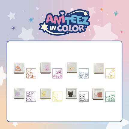ATEEZ - ANITEEZ IN COLOR POP UP OFFICIAL MD SPEECH BUBBLE STAMP - COKODIVE