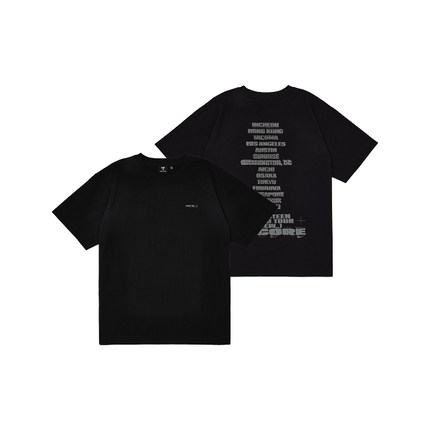 SEVENTEEN - NEW_ WORLD TOUR ENCORE OFFICIAL MD S/S T-SHIRT BLACK VER.1 - COKODIVE