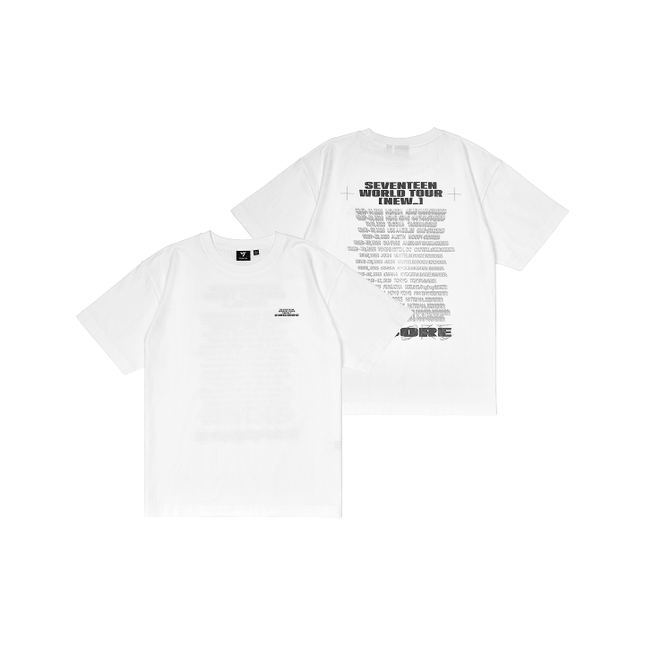 SEVENTEEN - NEW_ WORLD TOUR ENCORE OFFICIAL MD S/S T-SHIRT WHITE - COKODIVE