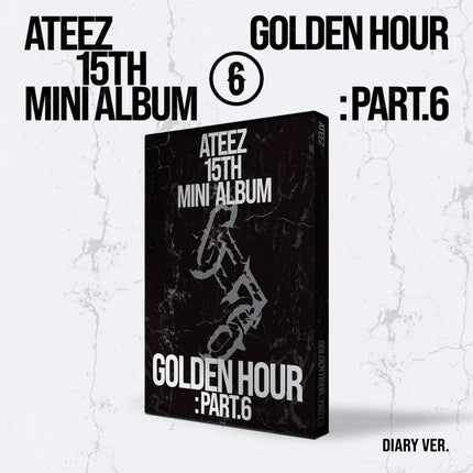 ATEEZ - GOLDEN HOUR : PART.6 15TH MINI ALBUM UNIVERSAL MUSIC GIFT STANDARD DIARY VER - COKODIVE