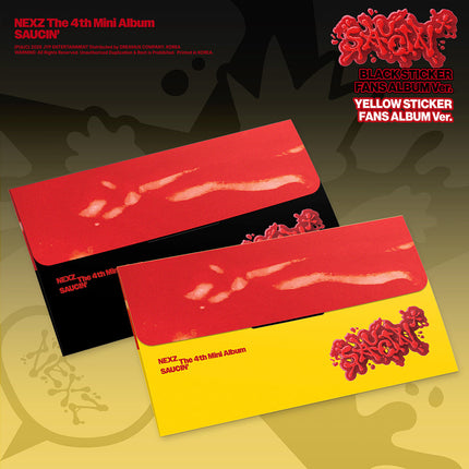 NEXZ - SAUCIN' 4TH MINI ALBUM STICKER FANS ALBUM VER RANDOM