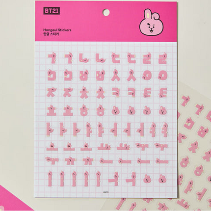 BT21 - SOUVENIR EDITION HANGEUL STICKER - COKODIVE