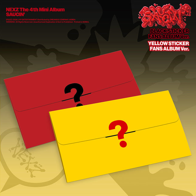 NEXZ - SAUCIN' 4TH MINI ALBUM STICKER FANS ALBUM VER SET - COKODIVE