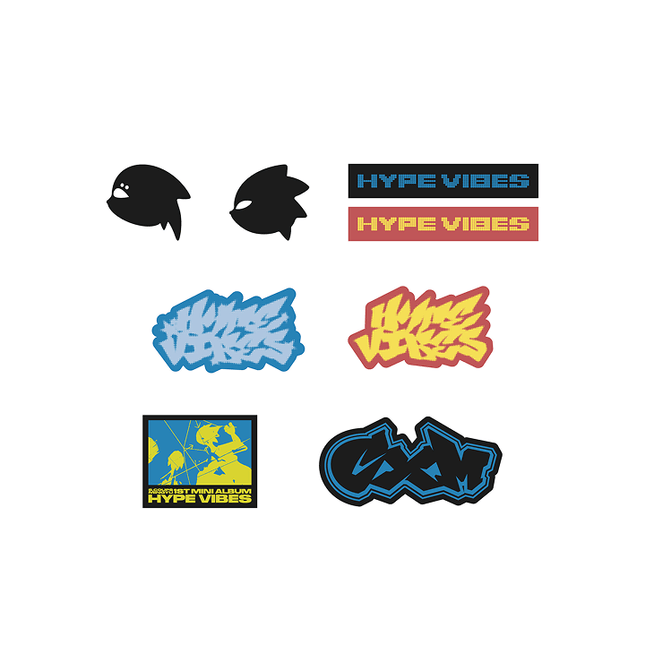 SEVENTEEN S.COUPS X MINGYU - HYPE VIBES OFFICIAL MD STICKER SET - COKODIVE