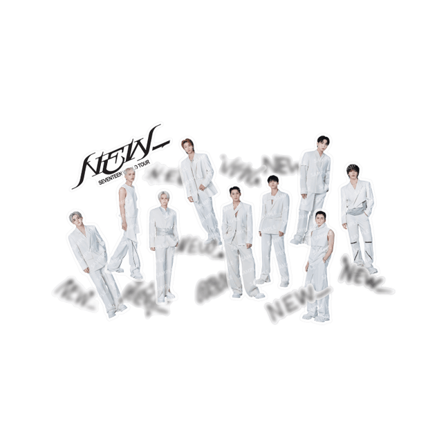 SEVENTEEN - NEW_ 2025 WORLD TOUR IN INCHEON OFFICIAL MD STICKER SET - COKODIVE