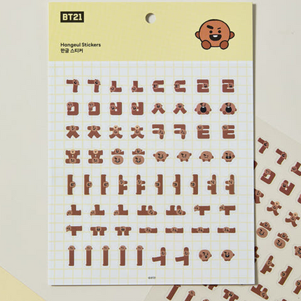 BT21 - SOUVENIR EDITION HANGEUL STICKER - COKODIVE