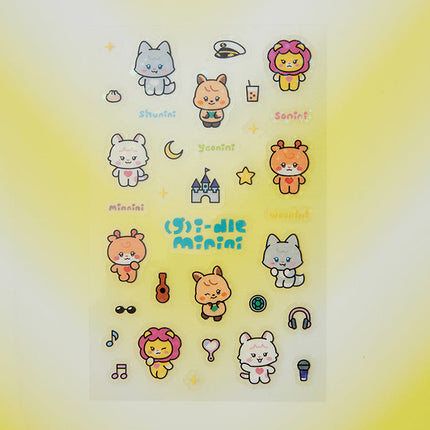 (G)-IDLE - MININI CLEAR STICKER VER 1 - COKODIVE