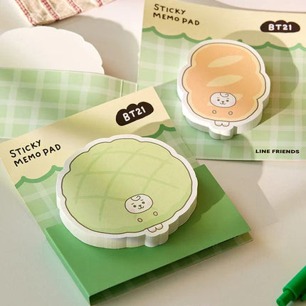 BT21 - BABY BAKERY SHOP MD STICKY MEMO NOTEPADS - COKODIVE