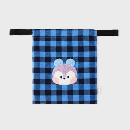 BT21 - MININI BASIC CHECK STRING POUCH