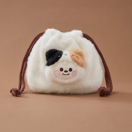 BT21 - BABY MORE FLUFFY FACE DOLL STRING POUCH - COKODIVE